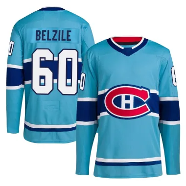 Authentic Alex Belzile Light Blue Montreal Canadiens Reverse Retro 2.0 Jersey - Men's