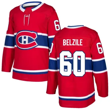 Authentic Alex Belzile Red Montreal Canadiens Home Jersey - Men's