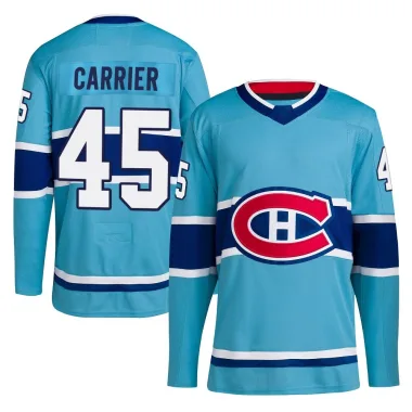 Authentic Alexandre Carrier Light Blue Montreal Canadiens Reverse Retro 2.0 Jersey - Youth