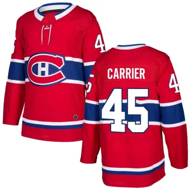 Authentic Alexandre Carrier Red Montreal Canadiens Home Jersey - Youth