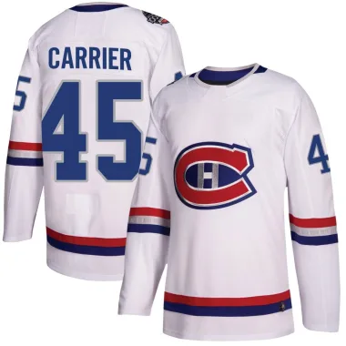 Authentic Alexandre Carrier White Montreal Canadiens 2017 100 Classic Jersey - Men's