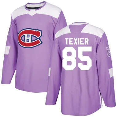 Authentic Alexandre Texier Purple Montreal Canadiens Fights Cancer Practice Jersey - Youth