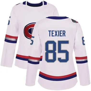 Authentic Alexandre Texier White Montreal Canadiens 2017 100 Classic Jersey - Women's