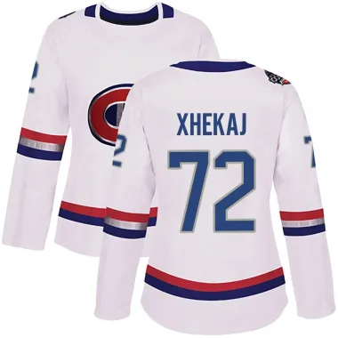 Authentic Arber Xhekaj White Montreal Canadiens 2017 100 Classic Jersey - Women's