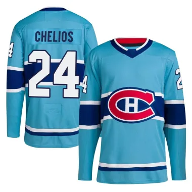 Authentic Chris Chelios Light Blue Montreal Canadiens Reverse Retro 2.0 Jersey - Youth