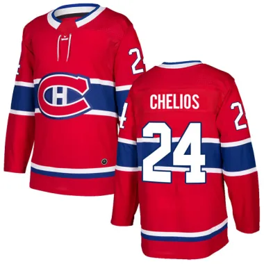 Authentic Chris Chelios Red Montreal Canadiens Home Jersey - Youth