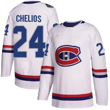 Authentic Chris Chelios White Montreal Canadiens 2017 100 Classic Jersey - Men's