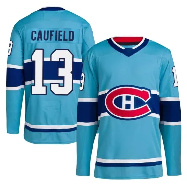 Authentic Cole Caufield Light Blue Montreal Canadiens Reverse Retro 2.0 Jersey - Youth