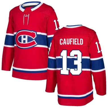 Authentic Cole Caufield Red Montreal Canadiens Home Jersey - Men's