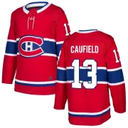 Authentic Cole Caufield Red Montreal Canadiens Home Jersey - Youth