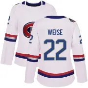 Authentic Dale Weise White Montreal Canadiens 2017 100 Classic Jersey - Women's