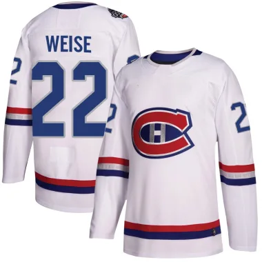 Authentic Dale Weise White Montreal Canadiens 2017 100 Classic Jersey - Youth