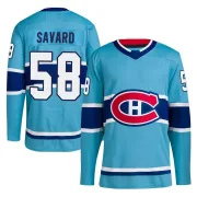 Authentic David Savard Light Blue Montreal Canadiens Reverse Retro 2.0 Jersey - Men's