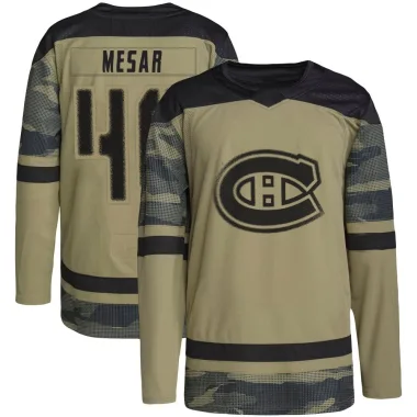 Authentic Filip Mesar Camo Montreal Canadiens Military Appreciation Practice Jersey - Men's