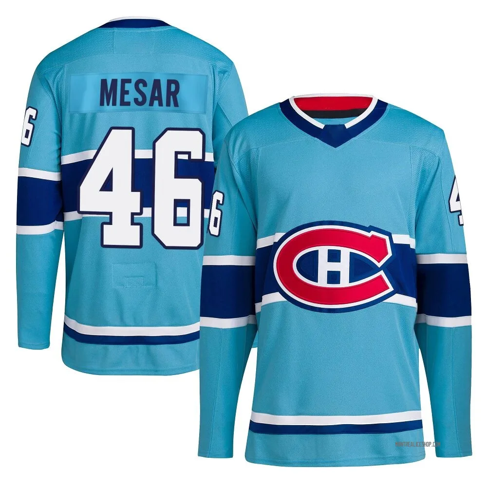 Authentic Filip Mesar Light Blue Montreal Canadiens Reverse Retro 2.0 Jersey - Youth