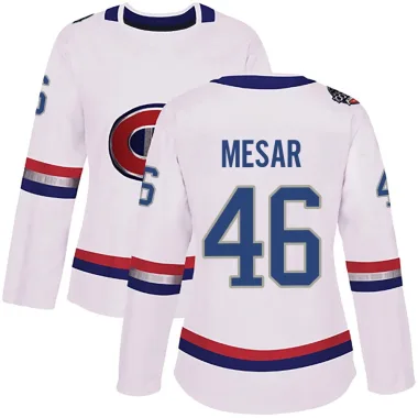Authentic Filip Mesar White Montreal Canadiens 2017 100 Classic Jersey - Women's