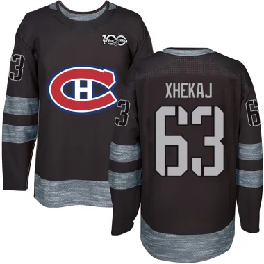 Authentic Florian Xhekaj Black Montreal Canadiens 1917-2017 100th Anniversary Jersey - Youth