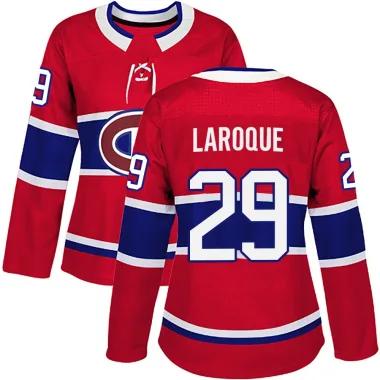 Authentic Gannon Laroque Red Montreal Canadiens Home Jersey - Women's