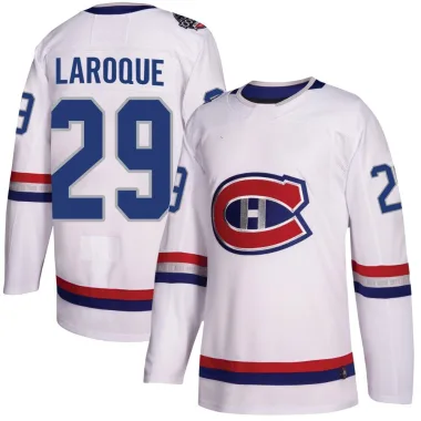 Authentic Gannon Laroque White Montreal Canadiens 2017 100 Classic Jersey - Men's