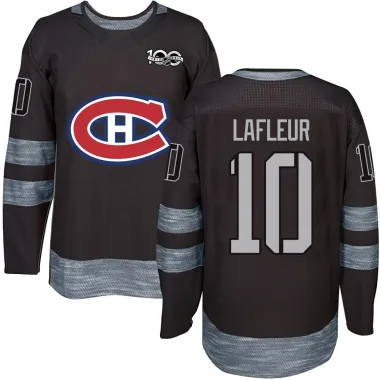 Authentic Guy Lafleur Black Montreal Canadiens 1917-2017 100th Anniversary Jersey - Men's