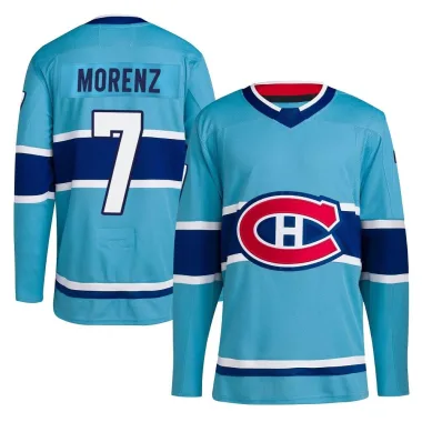 Authentic Howie Morenz Light Blue Montreal Canadiens Reverse Retro 2.0 Jersey - Youth