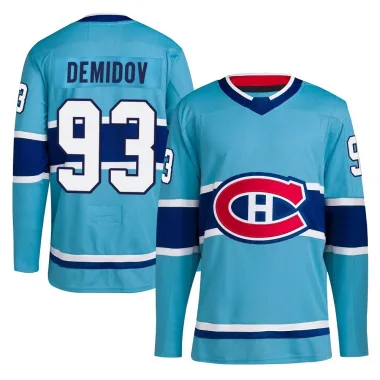 Authentic Ivan Demidov Light Blue Montreal Canadiens Reverse Retro 2.0 Jersey - Youth