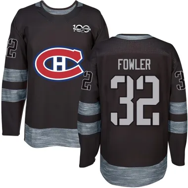 Authentic Jacob Fowler Black Montreal Canadiens 1917-2017 100th Anniversary Jersey - Youth