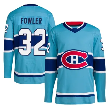 Authentic Jacob Fowler Light Blue Montreal Canadiens Reverse Retro 2.0 Jersey - Youth