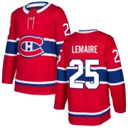 Authentic Jacques Lemaire Red Montreal Canadiens Home Jersey - Men's