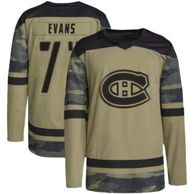 Authentic Jake Evans Camo Montreal Canadiens Military Appreciation Practice Jersey - Men's