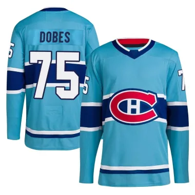 Authentic Jakub Dobes Light Blue Montreal Canadiens Reverse Retro 2.0 Jersey - Men's