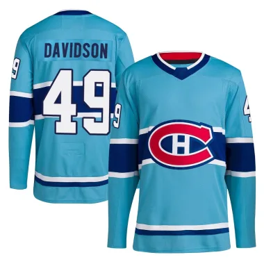 Authentic Jared Davidson Light Blue Montreal Canadiens Reverse Retro 2.0 Jersey - Youth