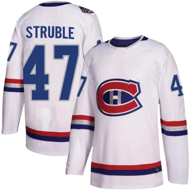 Authentic Jayden Struble White Montreal Canadiens 2017 100 Classic Jersey - Men's