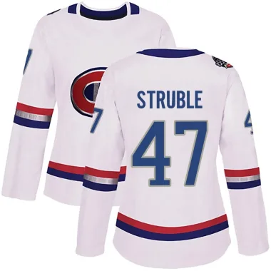 Authentic Jayden Struble White Montreal Canadiens 2017 100 Classic Jersey - Women's