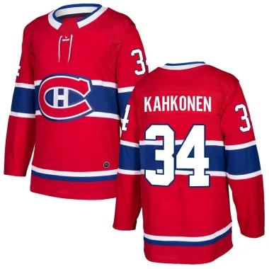 Authentic Kaapo Kahkonen Red Montreal Canadiens Home Jersey - Youth