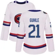 Authentic Kaiden Guhle White Montreal Canadiens 2017 100 Classic Jersey - Women's