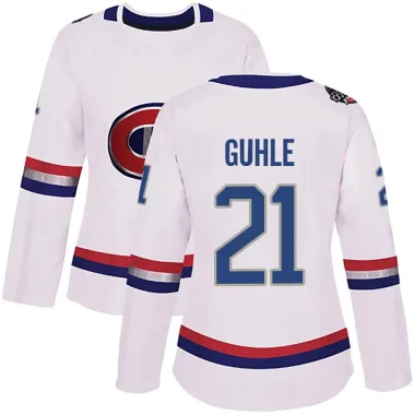 Authentic Kaiden Guhle White Montreal Canadiens 2017 100 Classic Jersey - Women's
