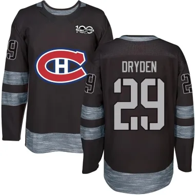 Authentic Ken Dryden Black Montreal Canadiens 1917-2017 100th Anniversary Jersey - Men's