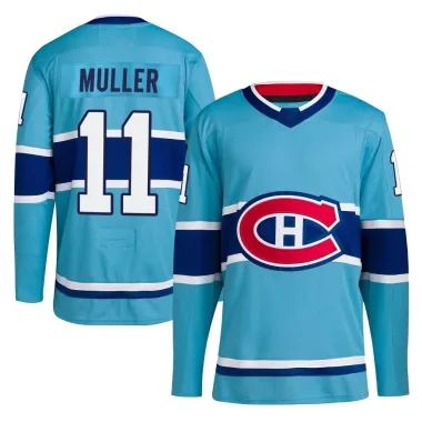 Authentic Kirk Muller Light Blue Montreal Canadiens Reverse Retro 2.0 Jersey - Youth
