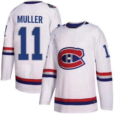 Authentic Kirk Muller White Montreal Canadiens 2017 100 Classic Jersey - Men's