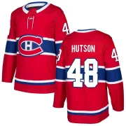Authentic Lane Hutson Red Montreal Canadiens Home Jersey - Men's