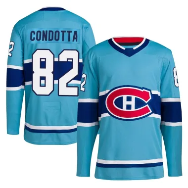 Authentic Lucas Condotta Light Blue Montreal Canadiens Reverse Retro 2.0 Jersey - Youth