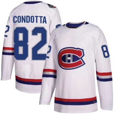 Authentic Lucas Condotta White Montreal Canadiens 2017 100 Classic Jersey - Youth