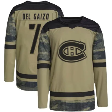 Authentic Marc Del Gaizo Camo Montreal Canadiens Military Appreciation Practice Jersey - Men's