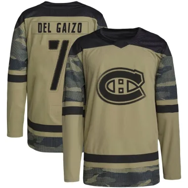Authentic Marc Del Gaizo Camo Montreal Canadiens Military Appreciation Practice Jersey - Youth