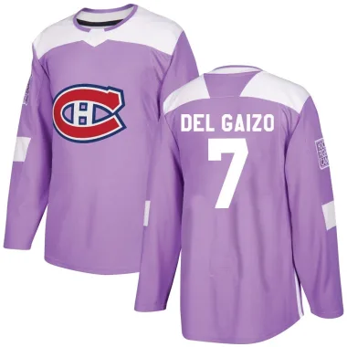 Authentic Marc Del Gaizo Purple Montreal Canadiens Fights Cancer Practice Jersey - Youth