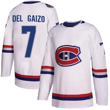 Authentic Marc Del Gaizo White Montreal Canadiens 2017 100 Classic Jersey - Youth