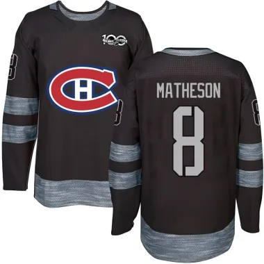 Authentic Mike Matheson Black Montreal Canadiens 1917-2017 100th Anniversary Jersey - Men's