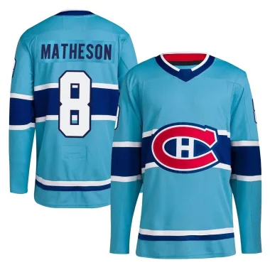 Authentic Mike Matheson Light Blue Montreal Canadiens Reverse Retro 2.0 Jersey - Men's
