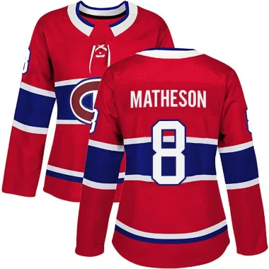 Authentic Mike Matheson Red Montreal Canadiens Home Jersey - Women's